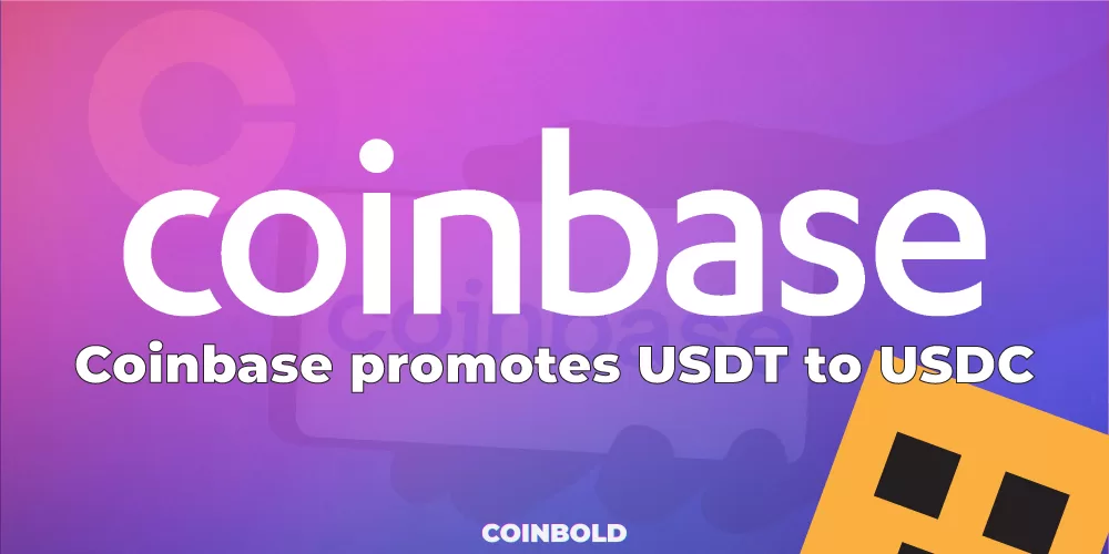 Coinbase promotes USDT to USDC swaps.