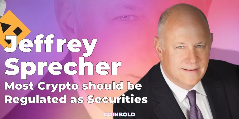 NYSE-ICE’s CEO Jeffrey Sprecher : Most Crypto should be Regulated as Securities