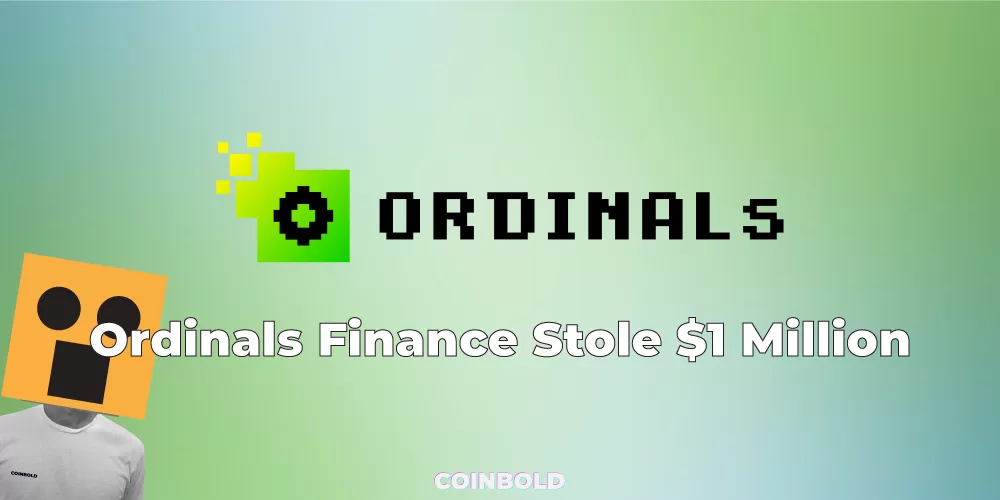 Ordinals Finance Stole $1 Million
