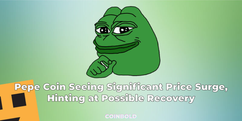 Pepe Coin Seeing Significant Price Surge, Hinting at Possible Recovery