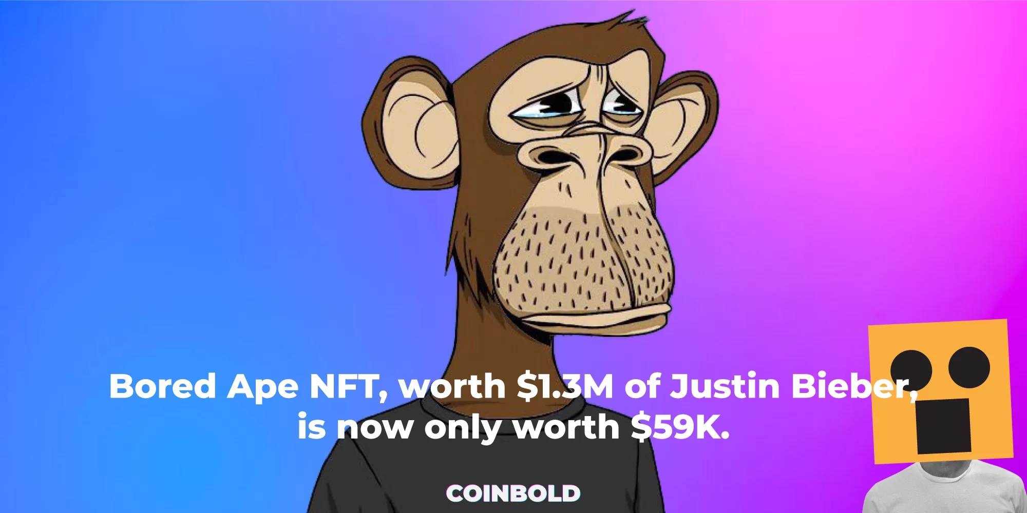 Bored Ape NFT, worth $1.3M of Justin Bieber, is now only worth $59K.