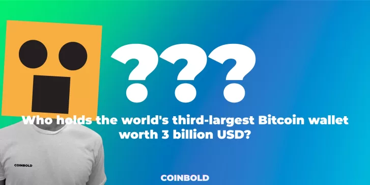 Who holds the world's third largest Bitcoin wallet worth 3 billion USD?