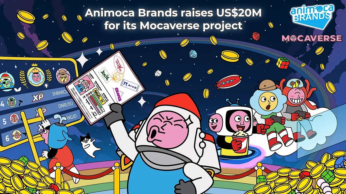 Animoca Brands raises US20M for its Mocaverse project