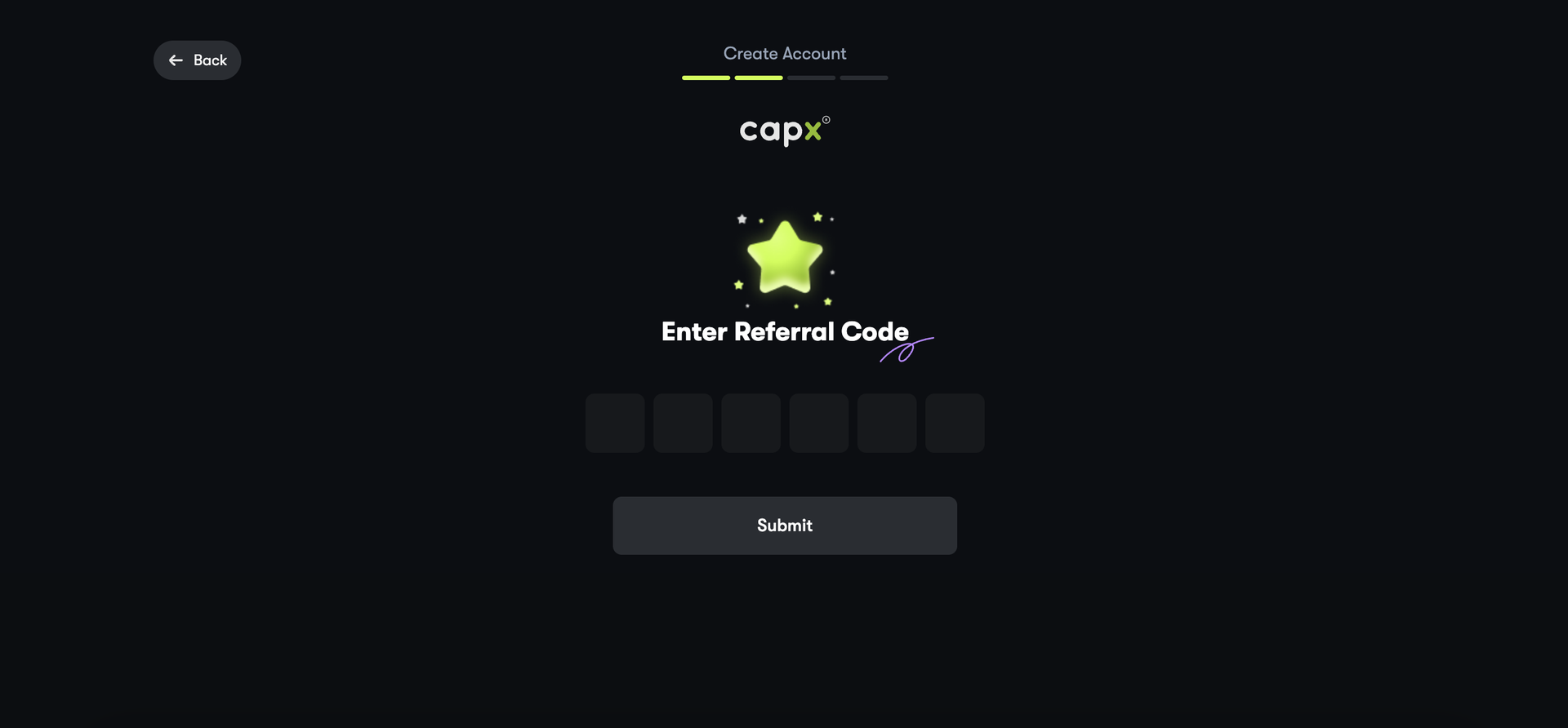 Capx referral code